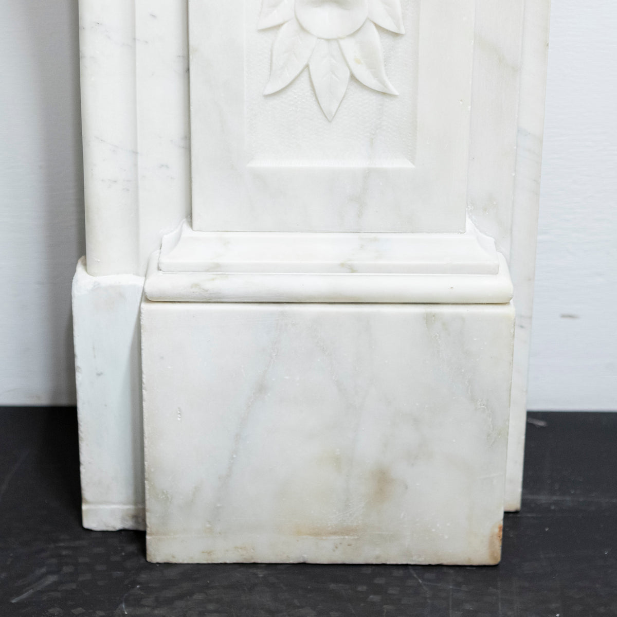 Antique Victorian Carved Statuary Marble Arched Chimneypiece | The Architectural Forum