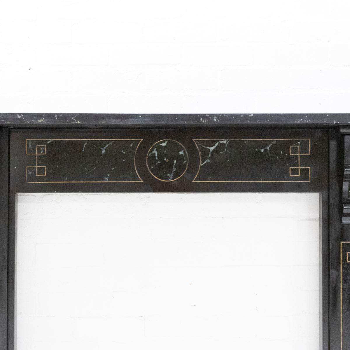 Antique Victorian Marbelised Slate Fireplace with Corbels | The Architectural Forum