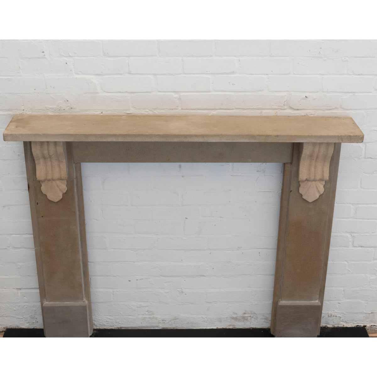 Antique Victorian Carved Stone Surround with Corbels | The Architectural Forum