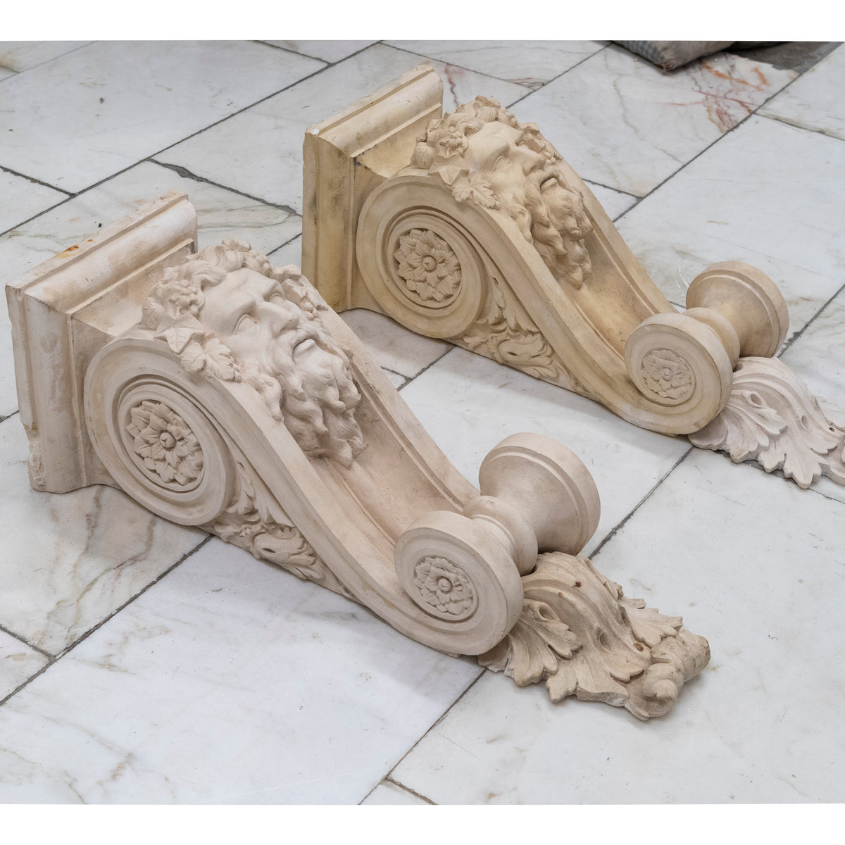 Large John Blashfield Classical Corbels | Greek God | The Architectural Forum