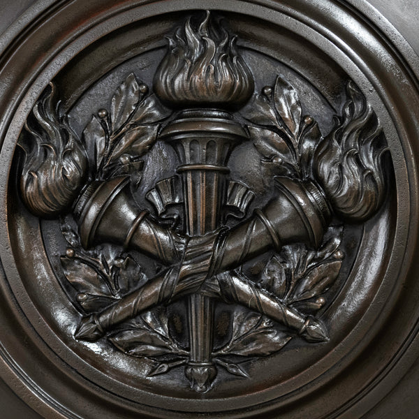Monumental Bronze and Mahogany Entranceway Doors - The Architectural Forum