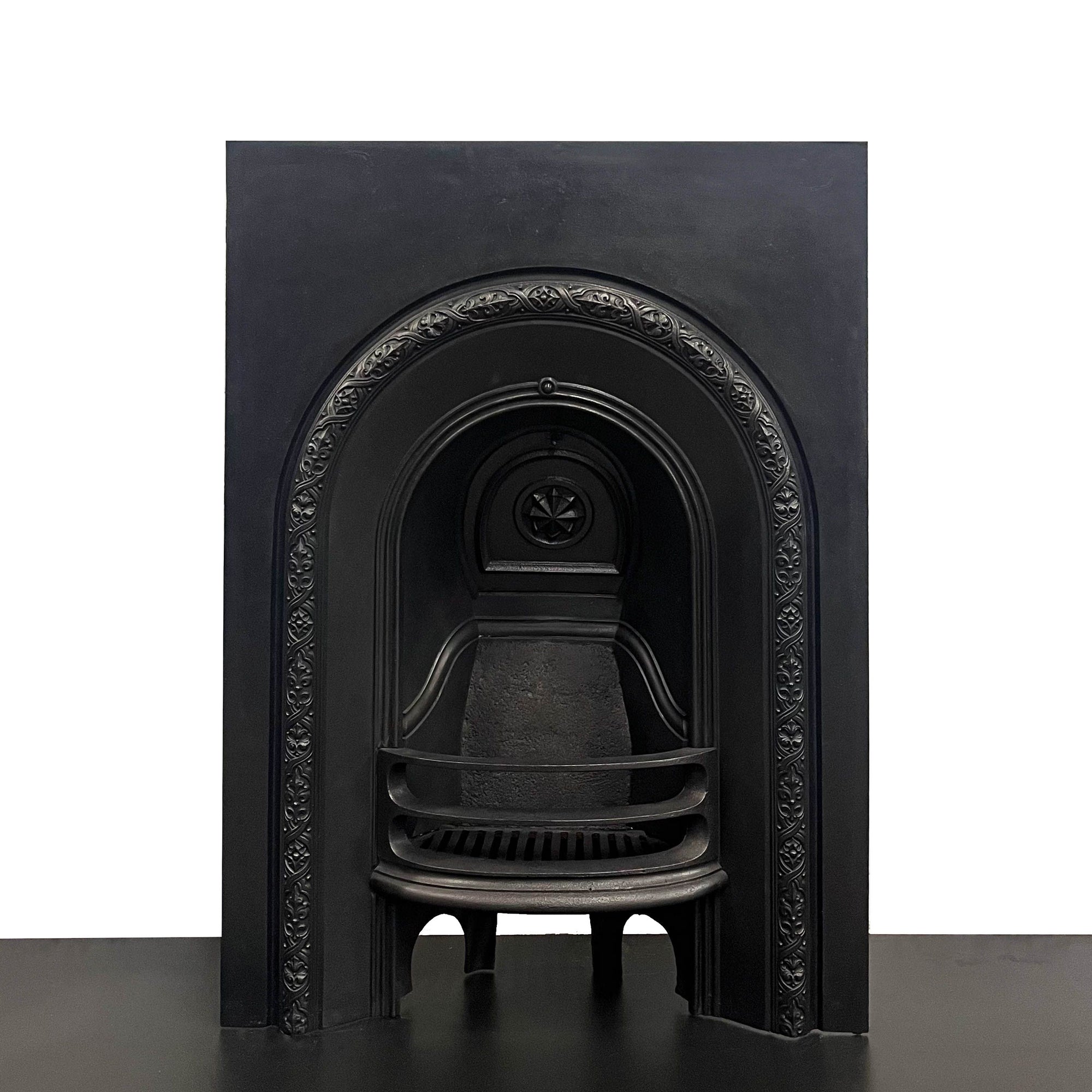 Antique Victorian Cast Iron Arched Fireplace Insert | The Architectural Forum