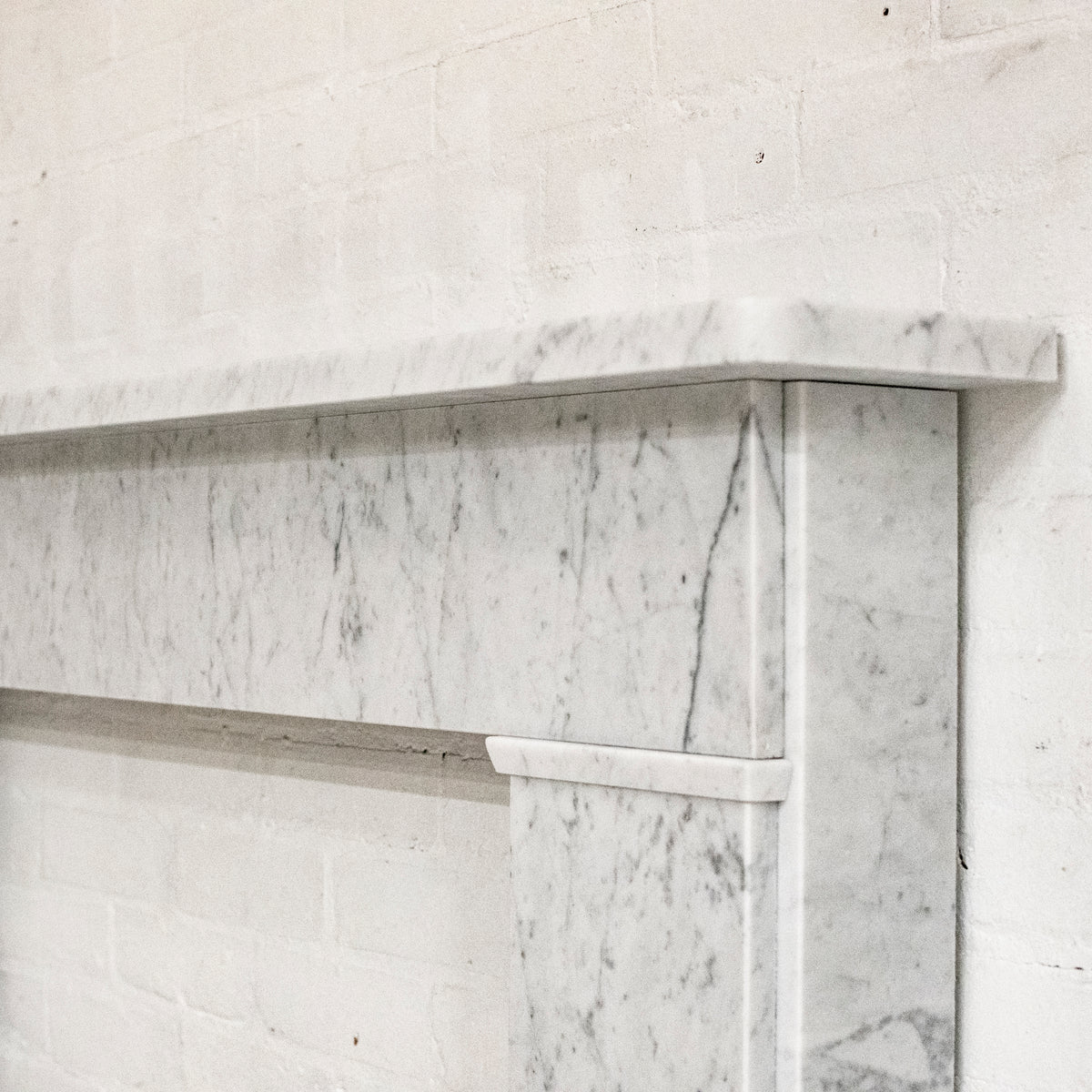 Reclaimed Carrara Marble Fire Surround | The Architectural Forum
