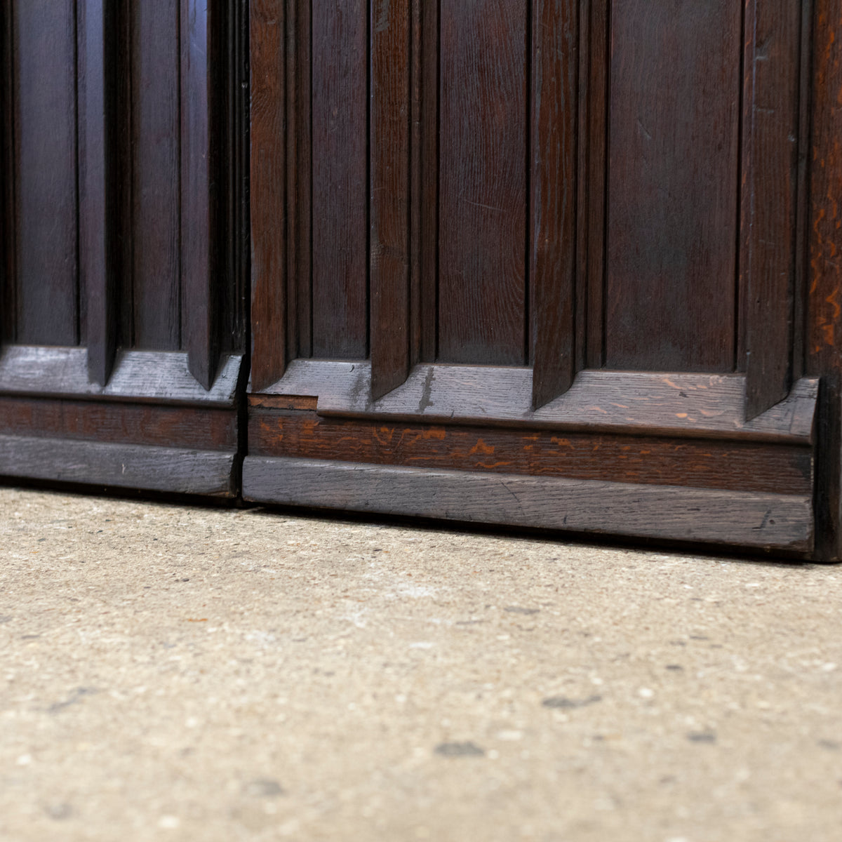 Reclaimed Antique Oak Double Doors 213.5cm x 147cm | The Architectural Forum