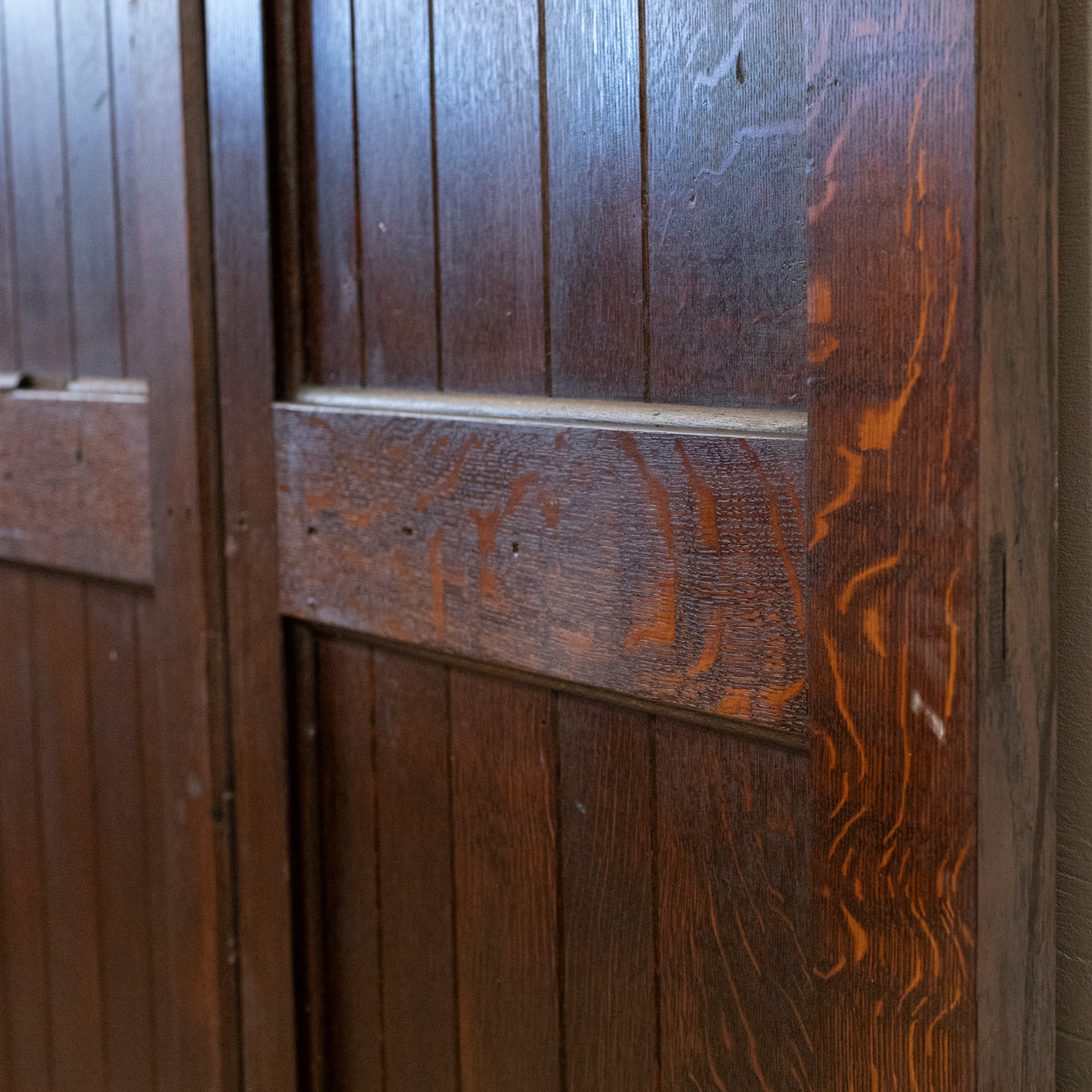 Reclaimed Antique Oak Double Doors 213.5cm x 147cm | The Architectural Forum