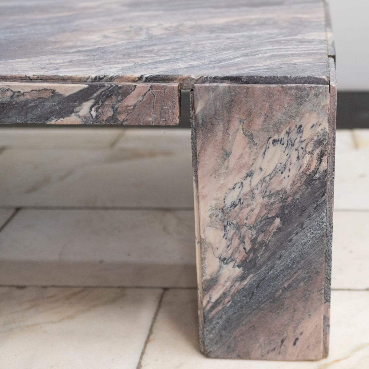 Reclaimed Mid Century Marble Coffee Table | The Architectural Forum