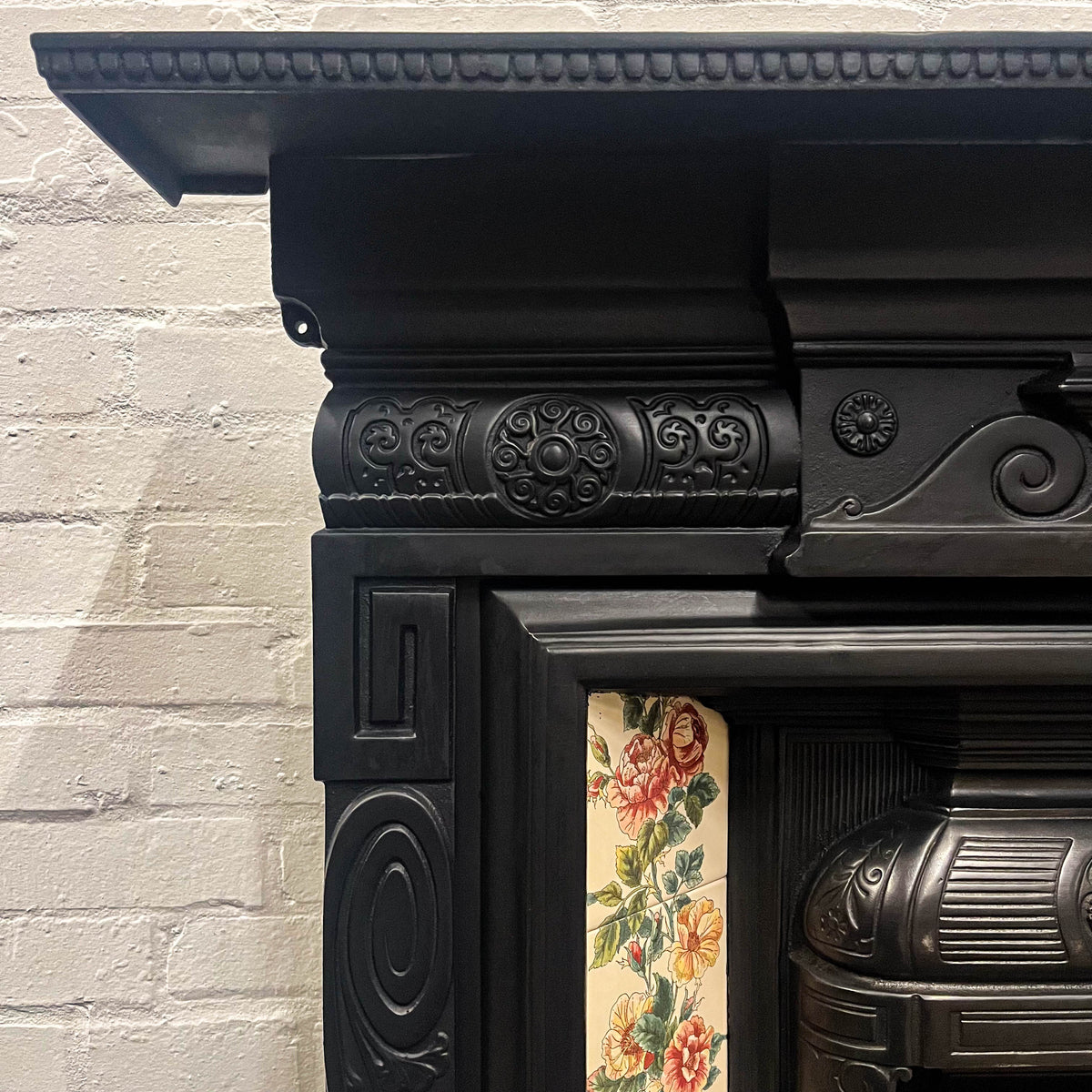 Victorian Reclaimed Tiled Cast Iron Fireplace | The Architectural Forum