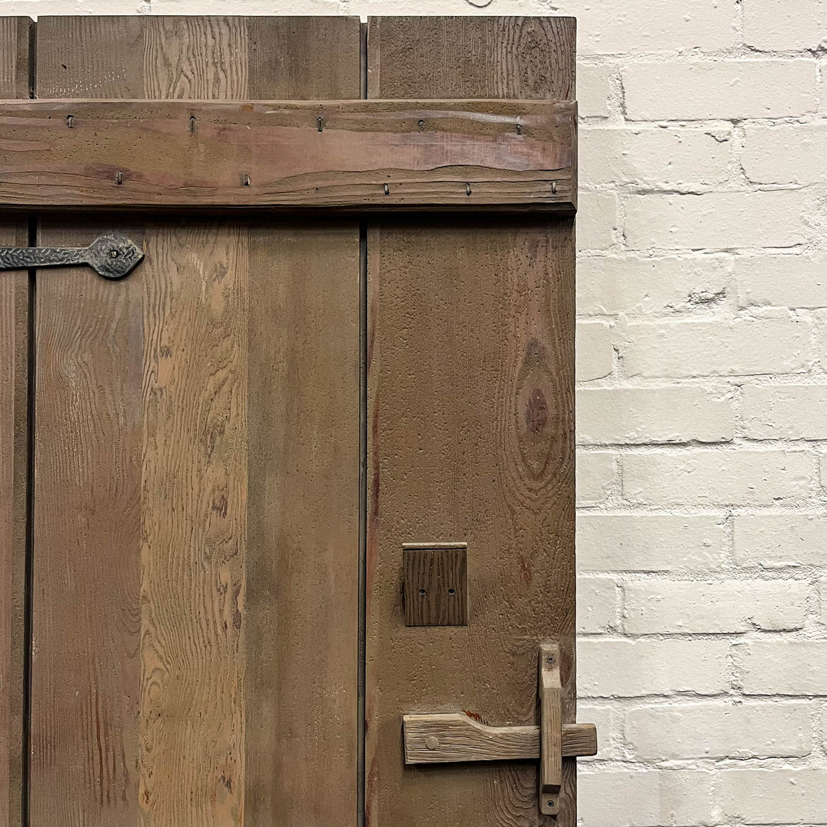 Antique Victorian Pine Latch Door - 198cm x 83cm | The Architectural Forum