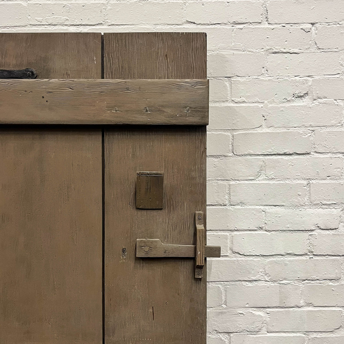 Antique Victorian Pine Latch Door - 184cm x 84.5cm | The Architectural Forum