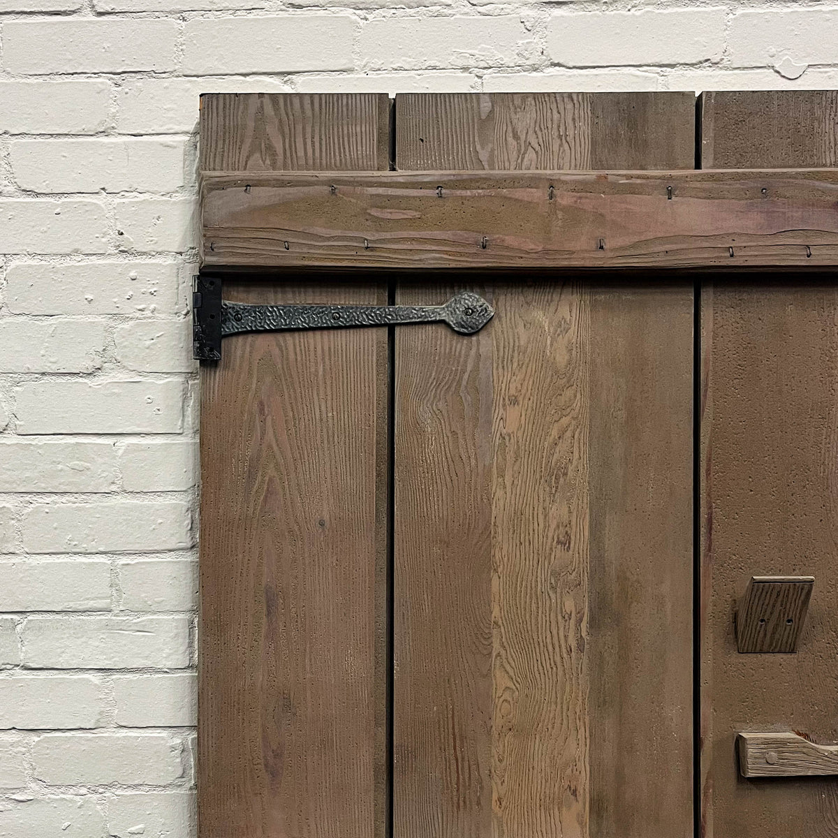 Antique Victorian Pine Latch Door - 198cm x 83cm | The Architectural Forum