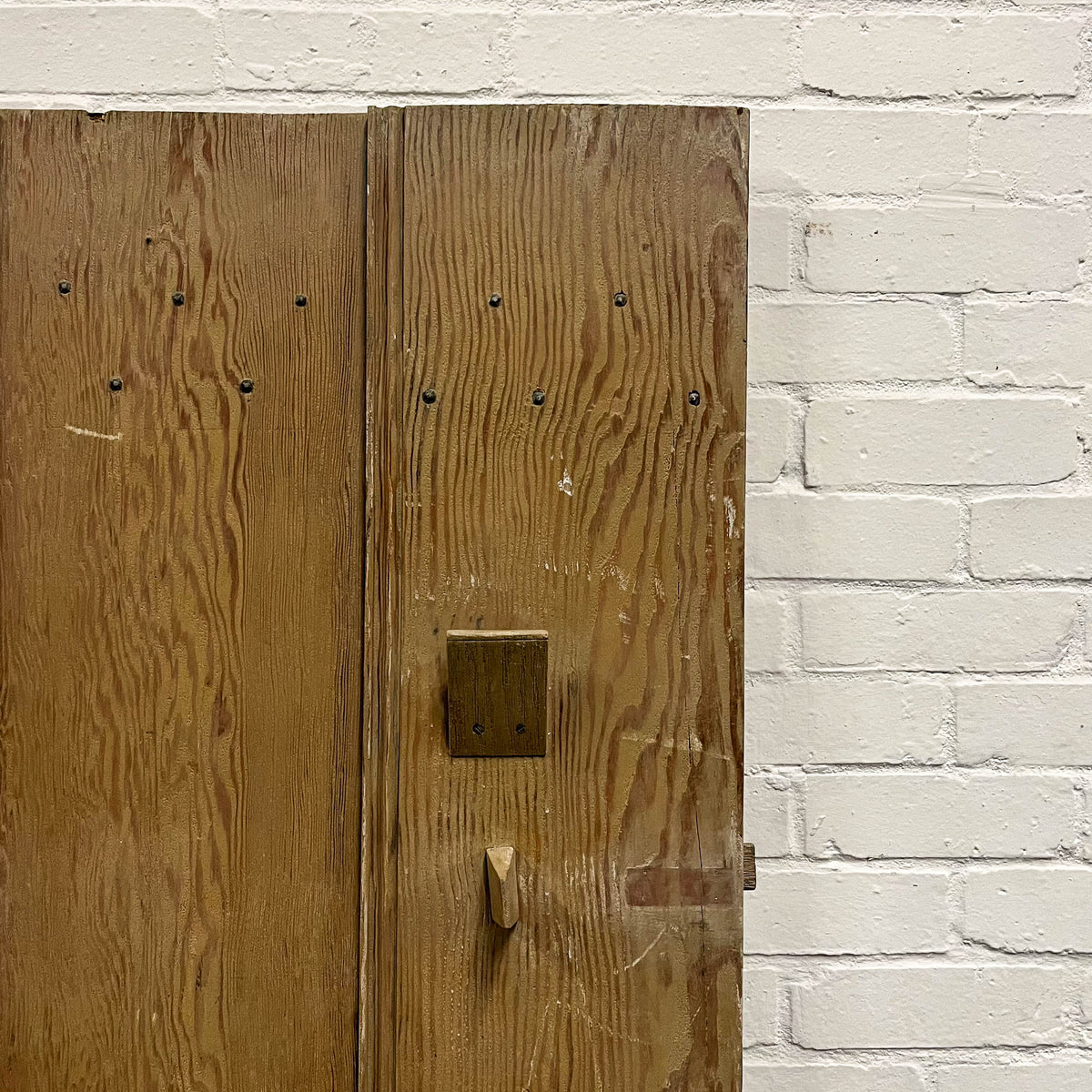 Antique Victorian Pine Latch Door - 186cm x 85cm | The Architectural Forum