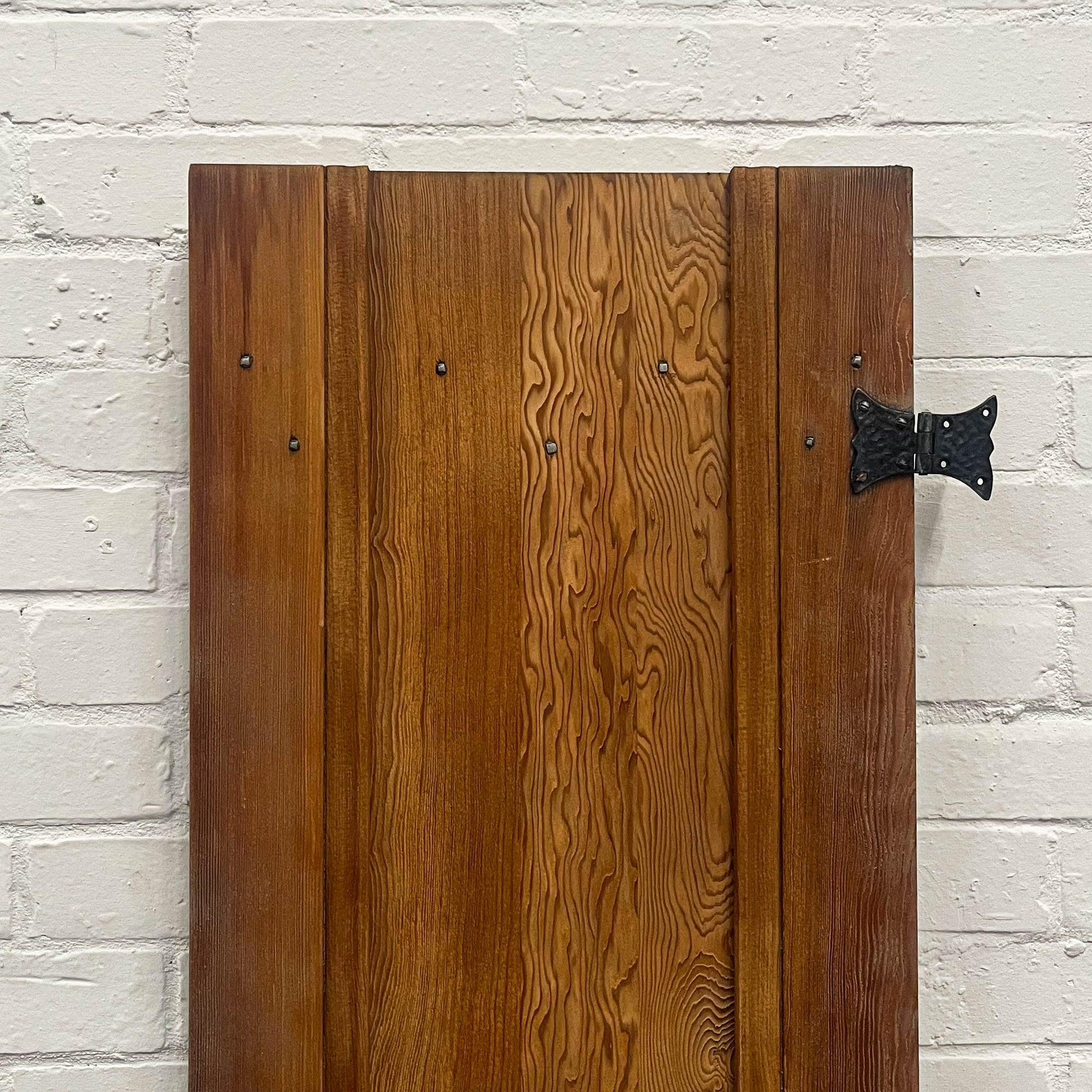 Antique Victorian Pine Latch Door - 185cm x 44cm | The Architectural Forum