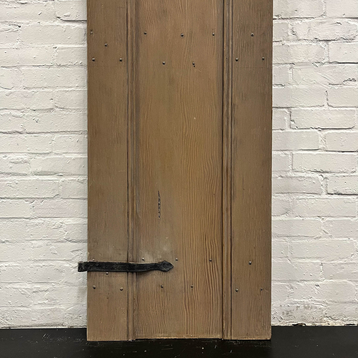 Antique Victorian Pine Latch Door - 186cm x 59cm | The Architectural Forum
