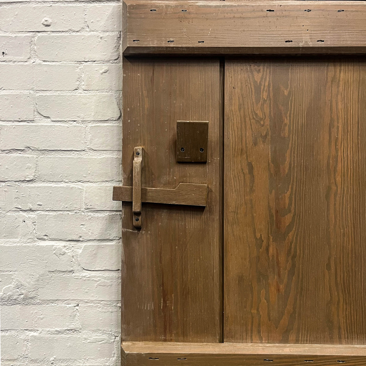 Antique Victorian Pine Latch Door - 194cm x 83cm | The Architectural Forum