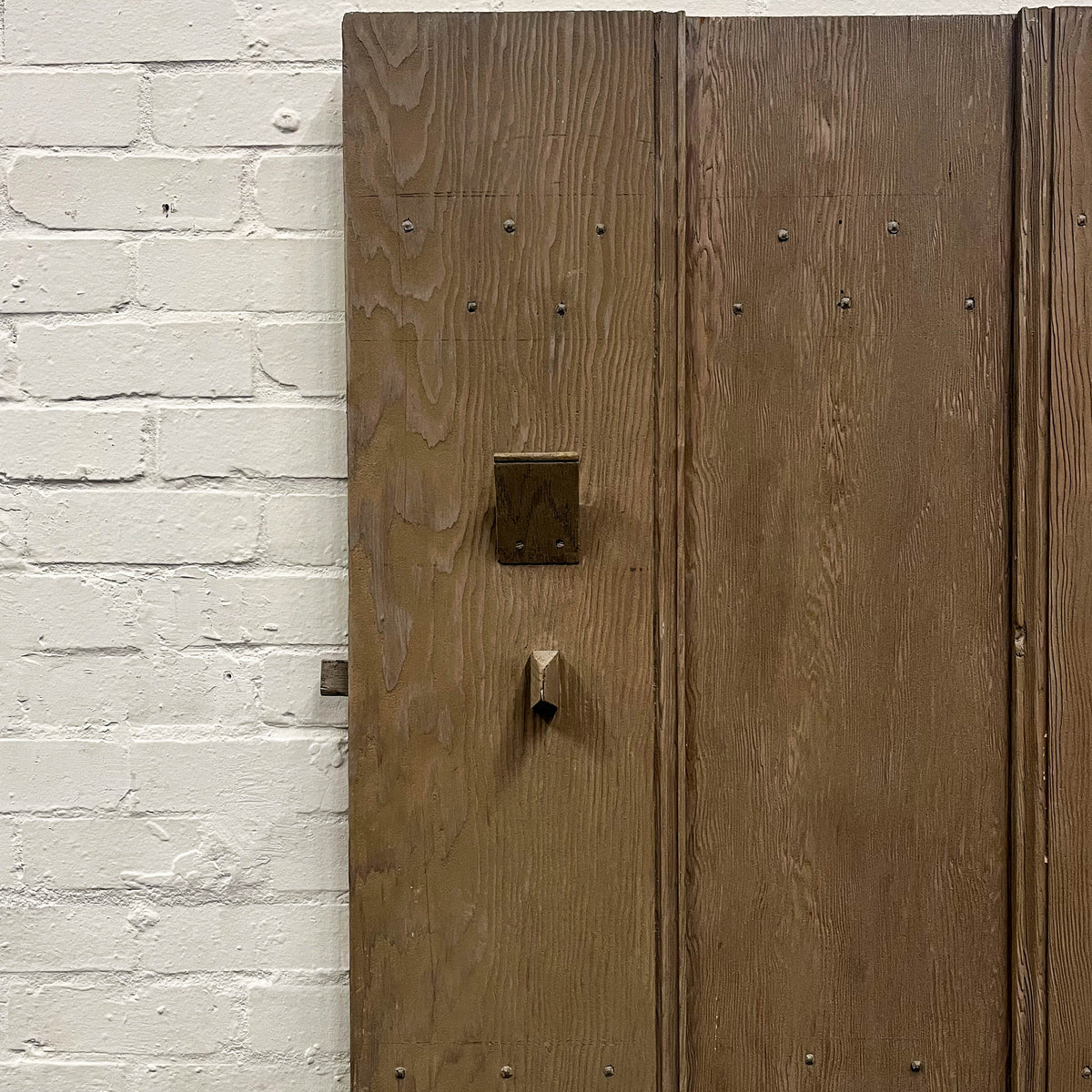 Antique Victorian Pine Latch Door - 190cm x 86cm | The Architectural Forum