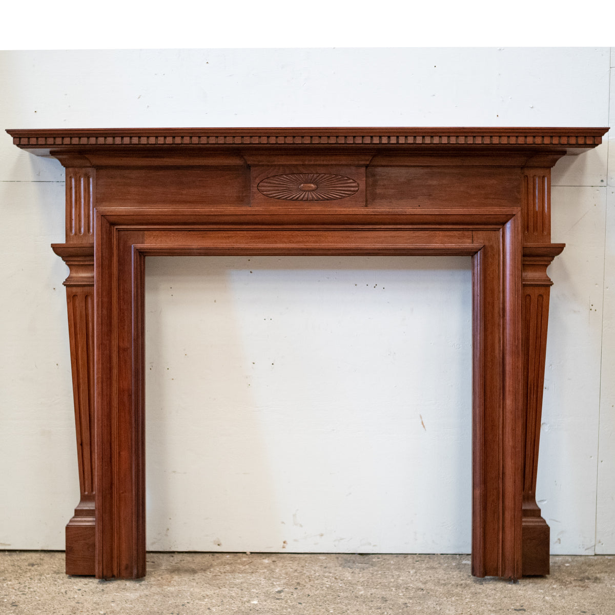 Antique Carved American Walnut Fireplace Surround | The Architectural Forum