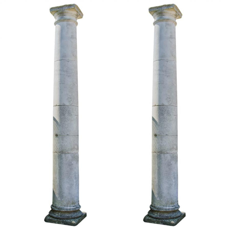 Pair of Portland Stone Columns From a London Hospital | The Architectural Forum