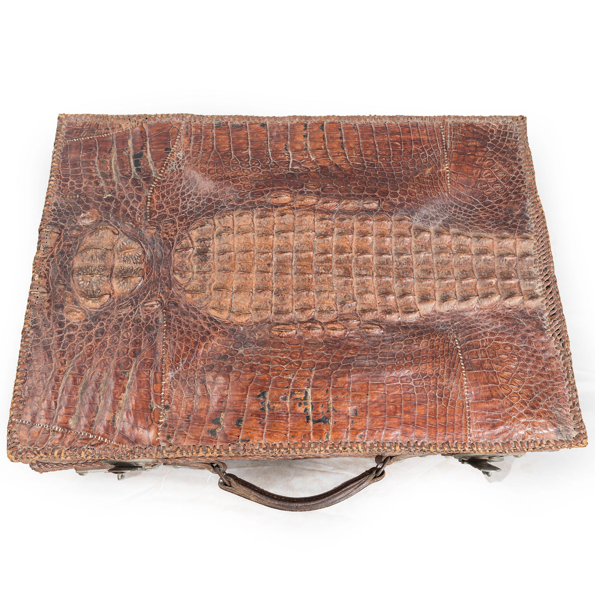 Antique Crocodile Skin Briefcase | The Architectural Forum