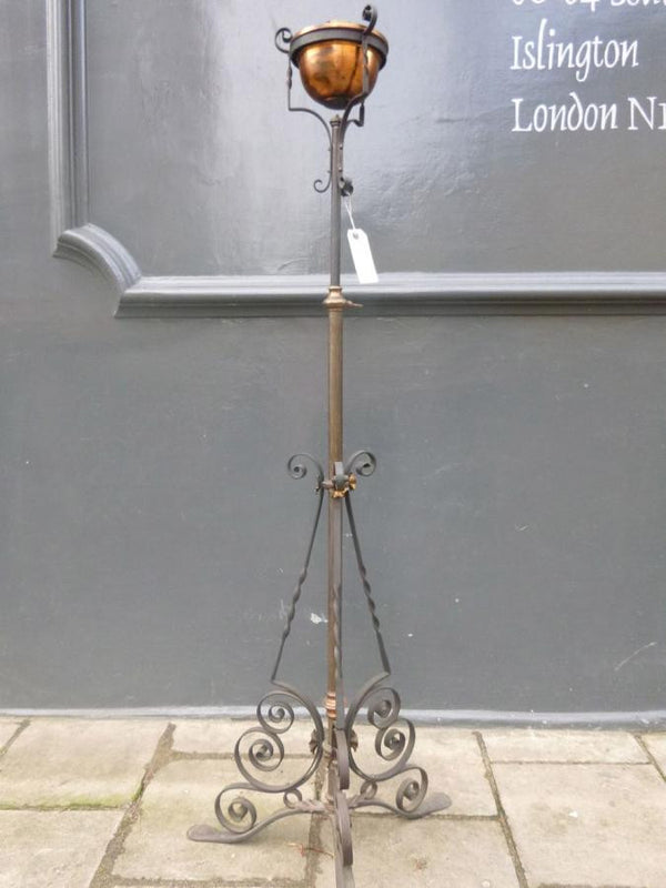 Antique Copper Lamp Stand - The Architectural Forum