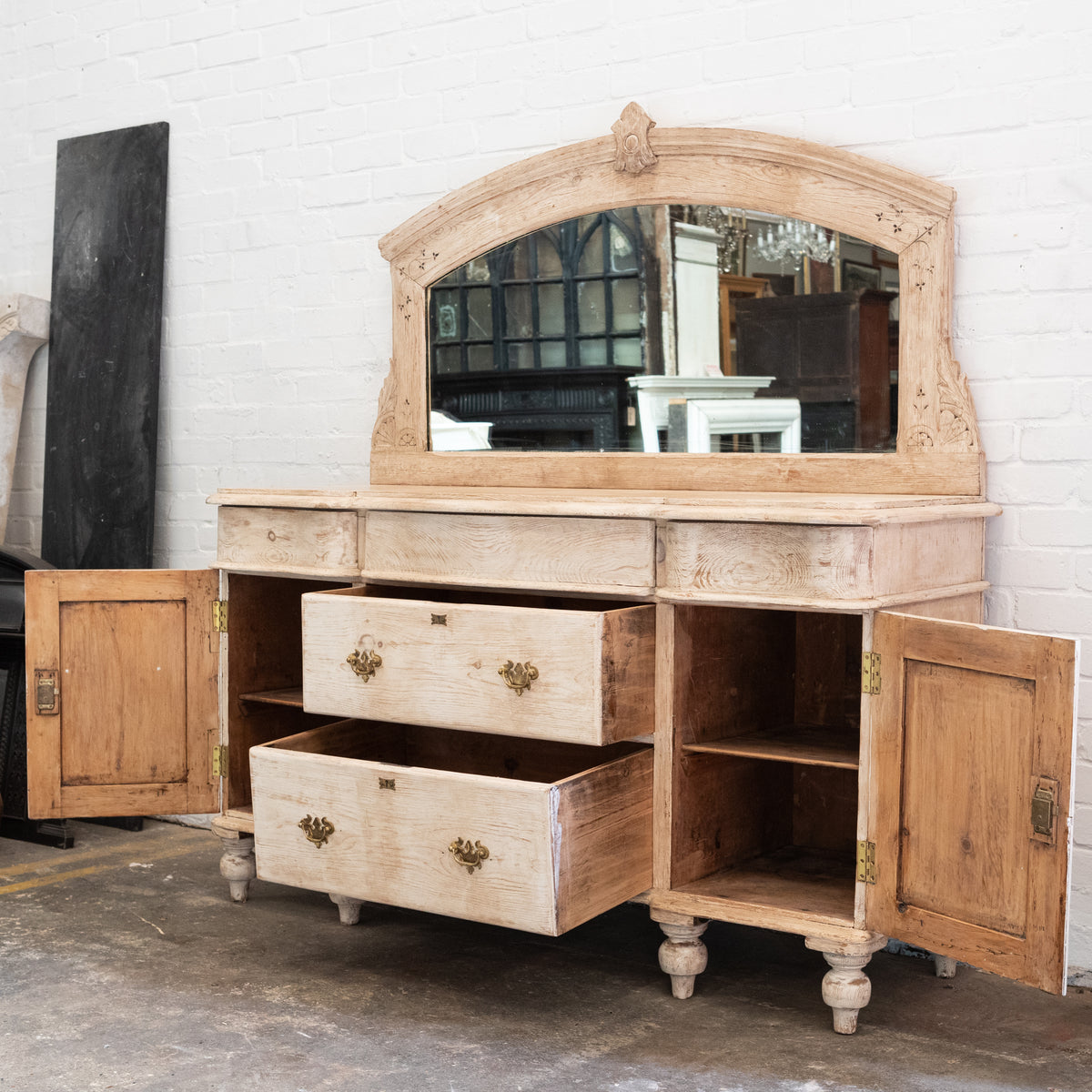 Antique Victorian Sideboard Mirror | Dresser | The Architectural Forum