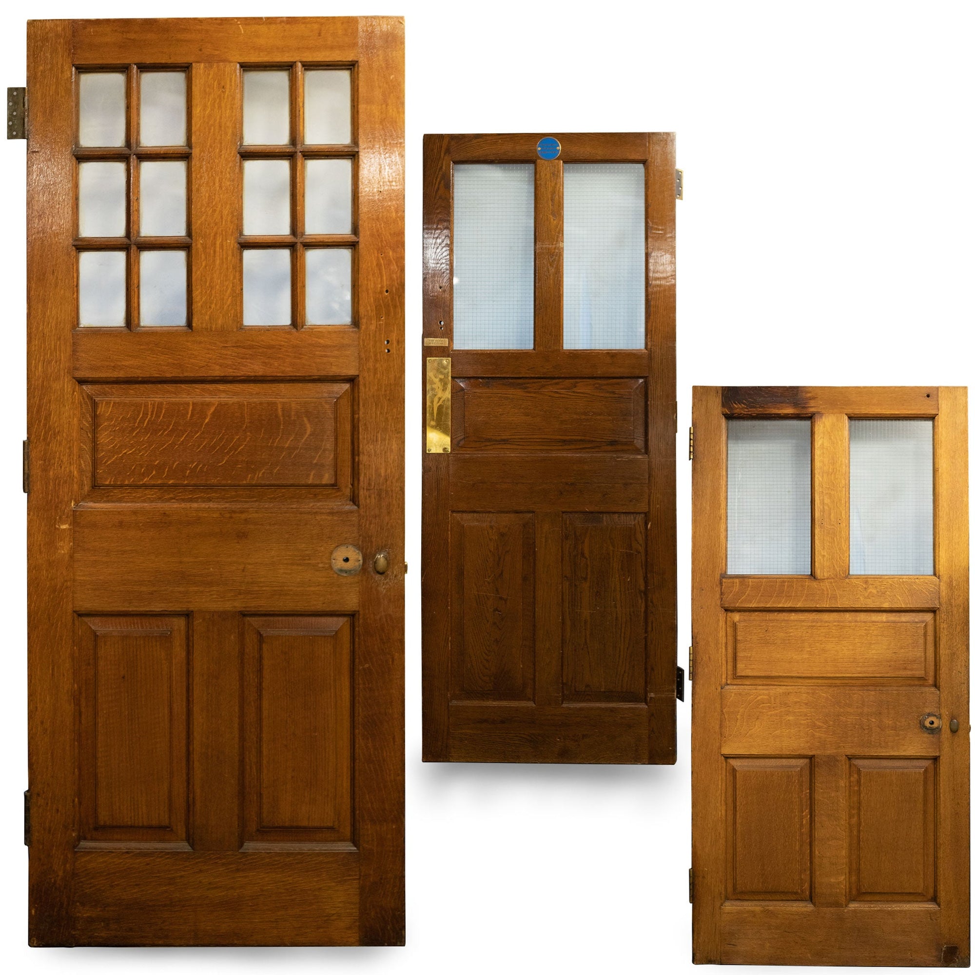 Glazed Oak Doors Reclaimed from Mercers' Hall London | The Architectural Forum