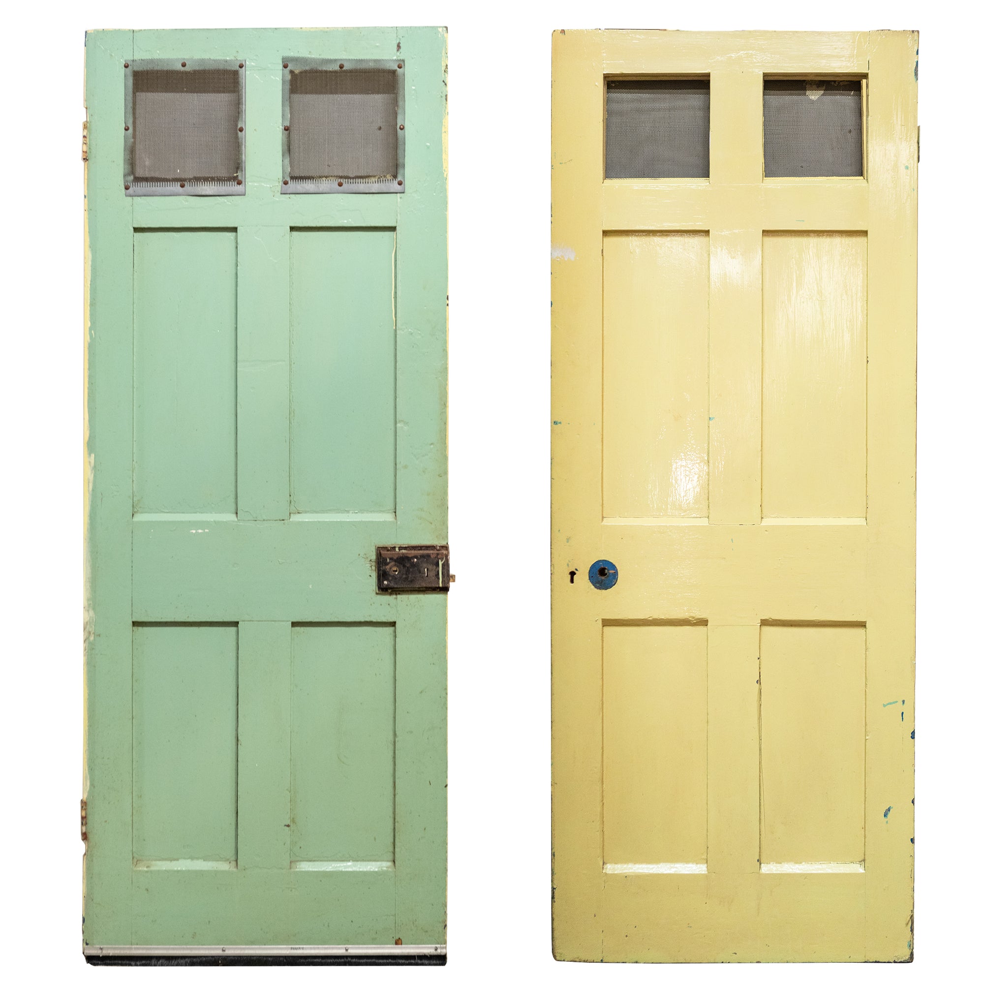 Antique Reclaimed Victorian 6 Panel Door - 194.5cm x 76cm | The Architectural Forum