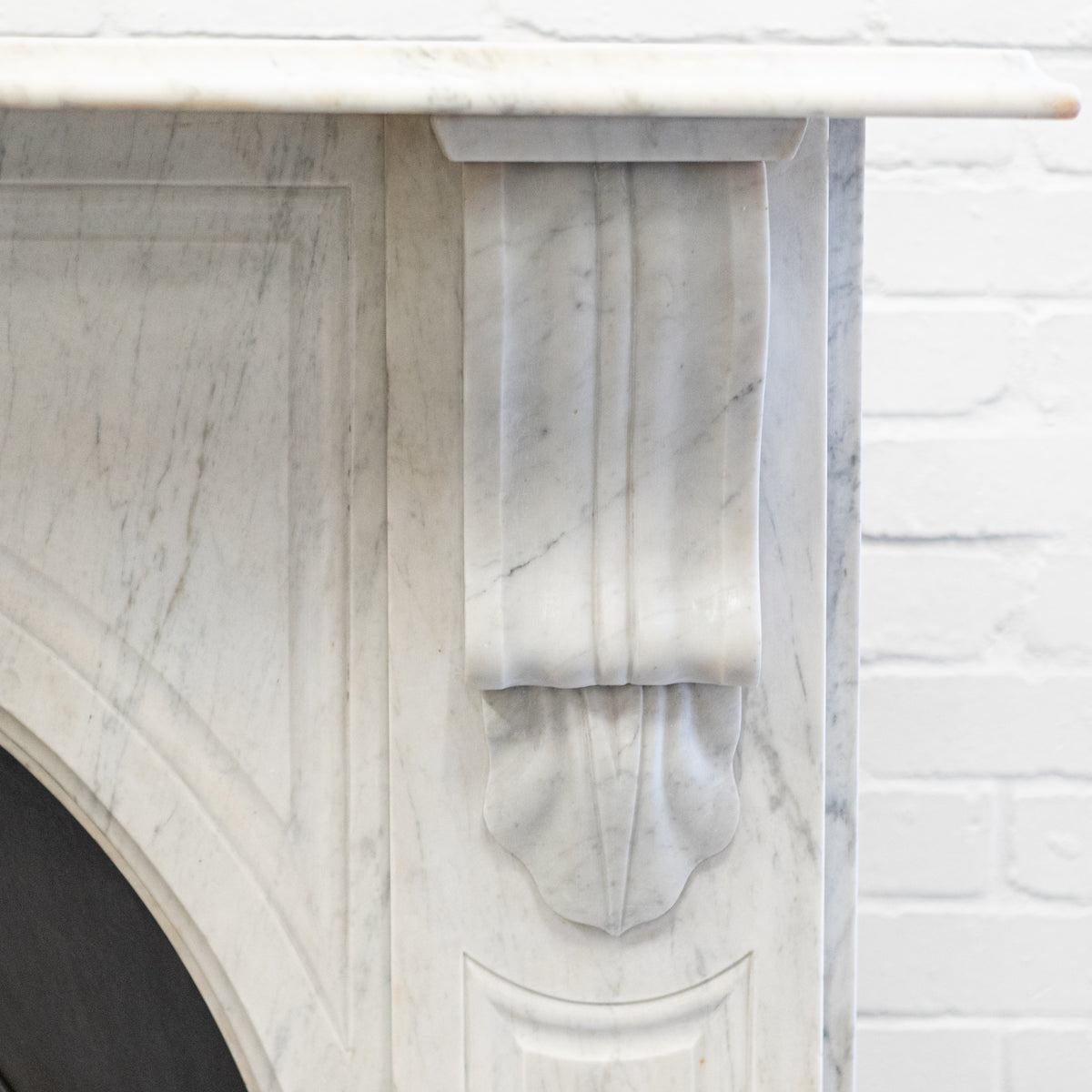 Large &amp; Impressive Antique Victorian Marble Arched Fireplace | The Architectural Forum