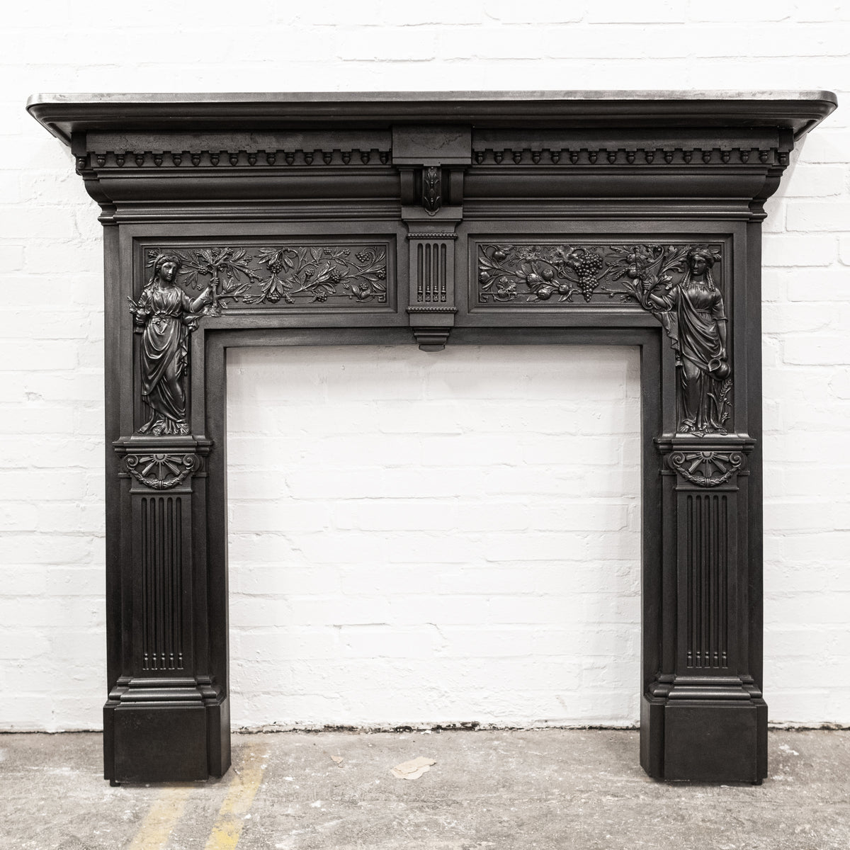 Antique Peace and Plenty Cast Iron Fireplace Surround | The Architectural Forum