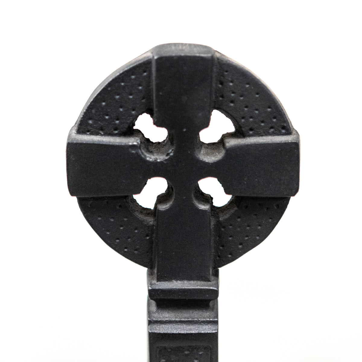 Antique Reclaimed Cast Iron Firedogs with Celtic Cross | The Architectural Forum