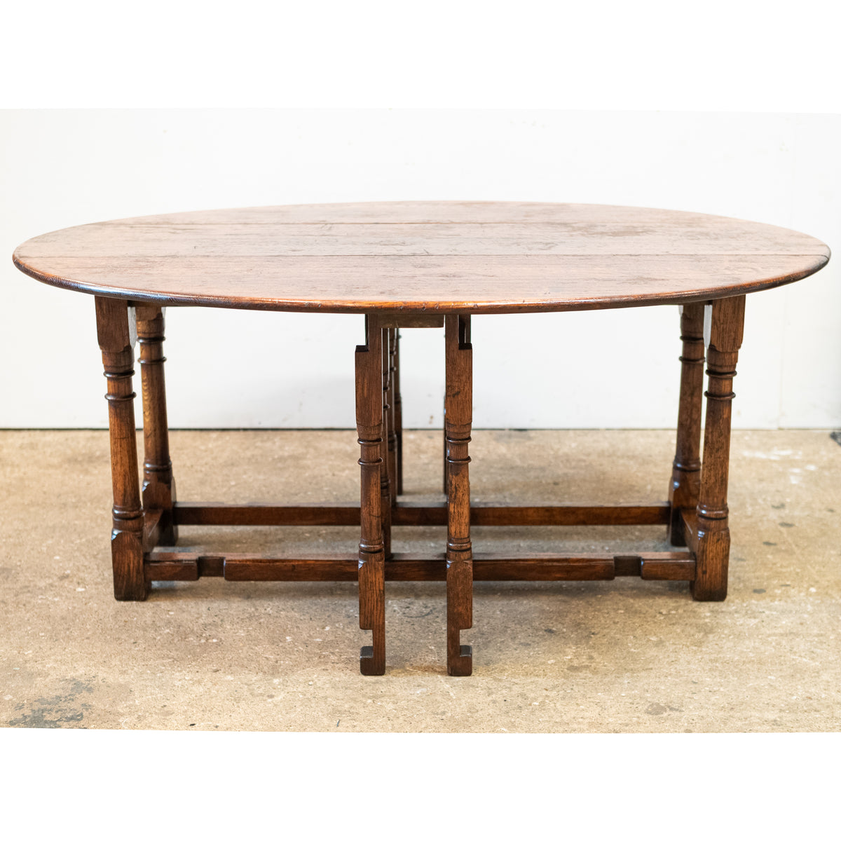 Large Reclaimed Oak Gateleg Drop Leaf Table | Wake Table | The Architectural Forum