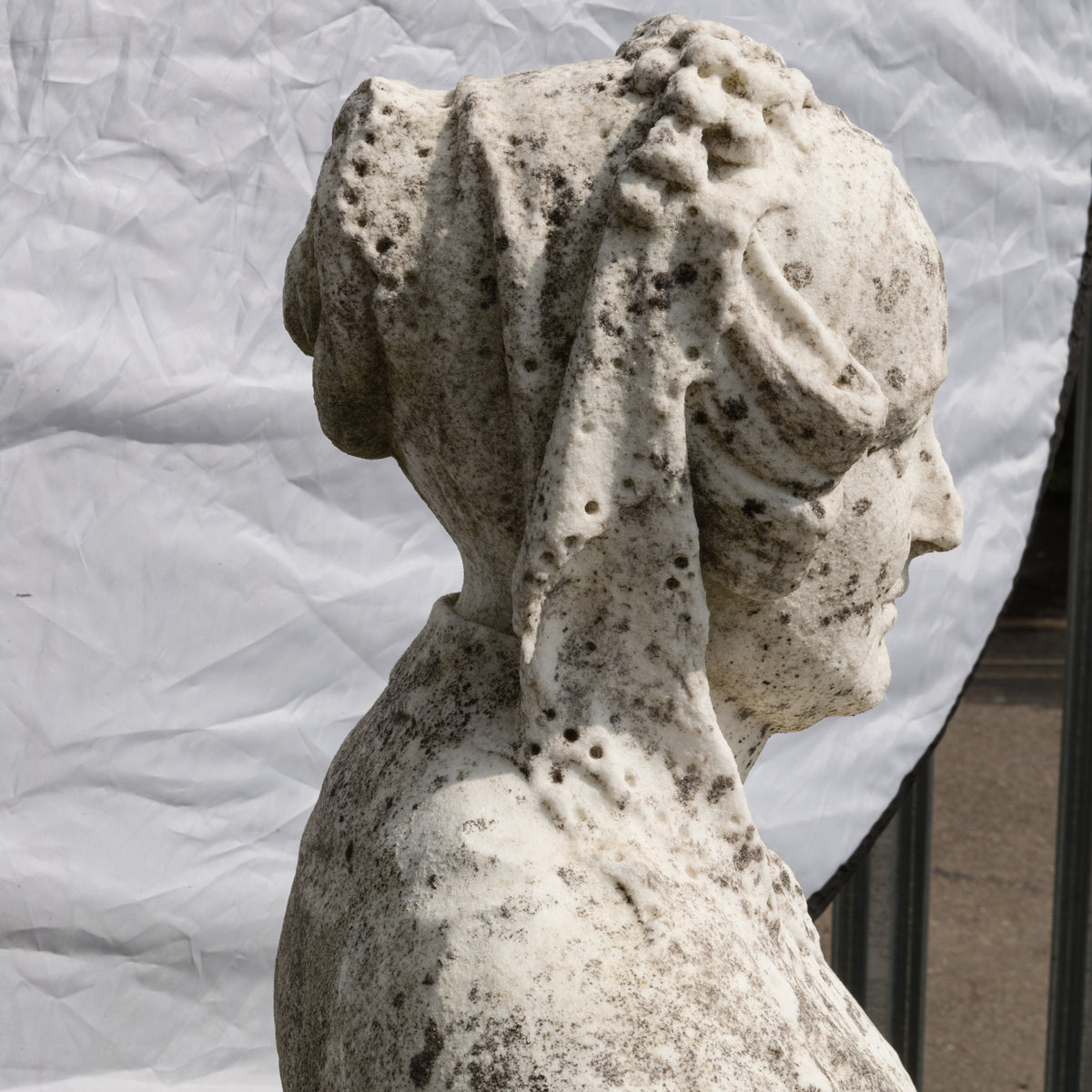 Antique Queen Victoria Bust Carved in Carrara Marble | The Architectural Forum
