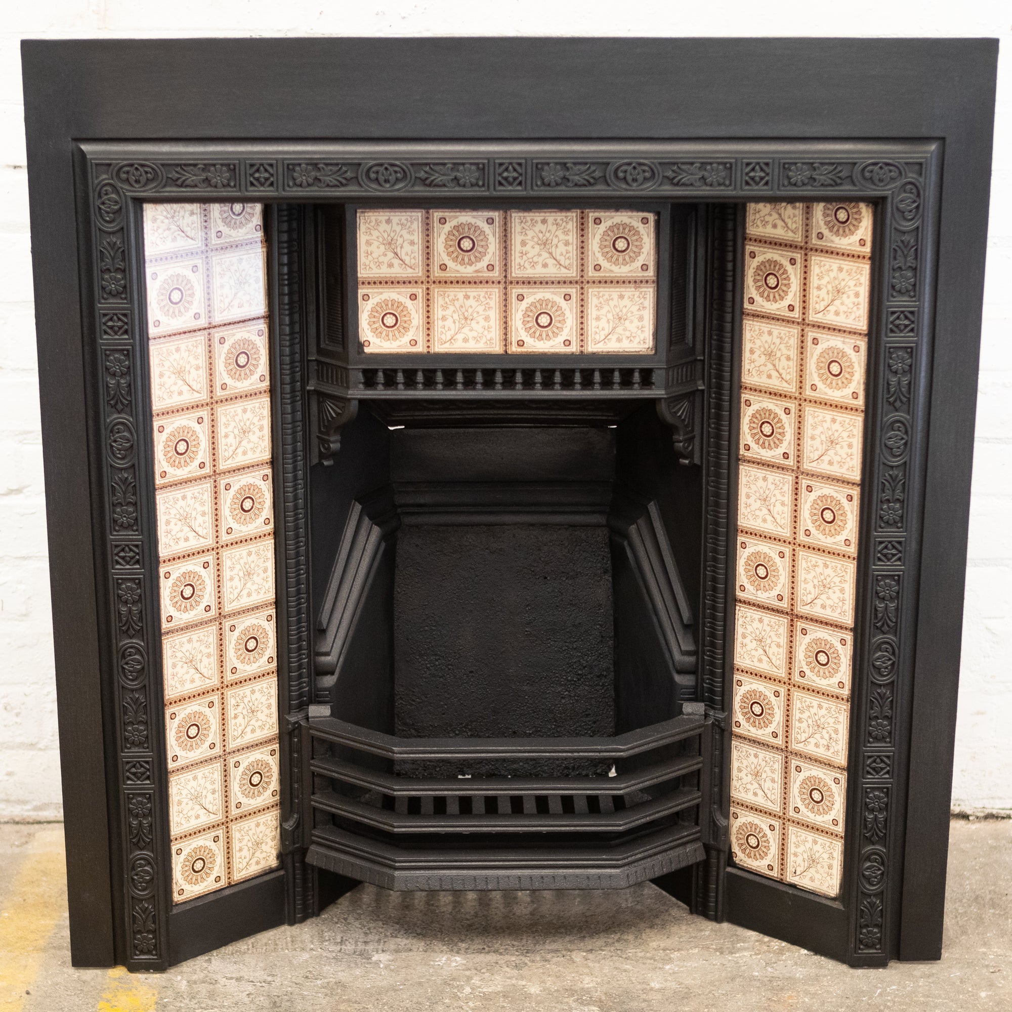 Antique Cast Iron Insert With Tiles | The Architectural Forum