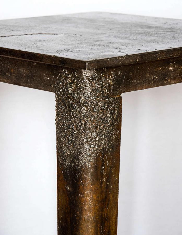 Industrial Iron Welders Work Table | Excellent Texture &amp; Patination | The Architectural Forum
