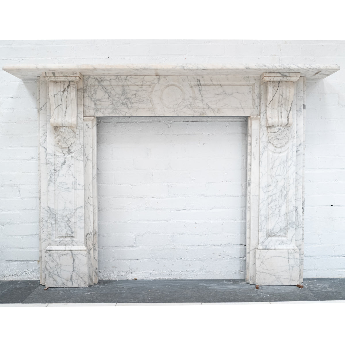 Large Antique Marble Surround with Corbels | The Architectural Forum