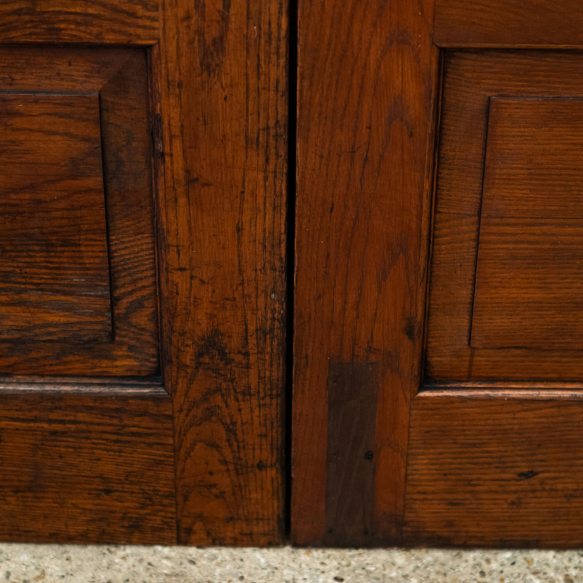Large Antique Double Doors | Solid Oak Doors with Glazed Panels | The Architectural Forum