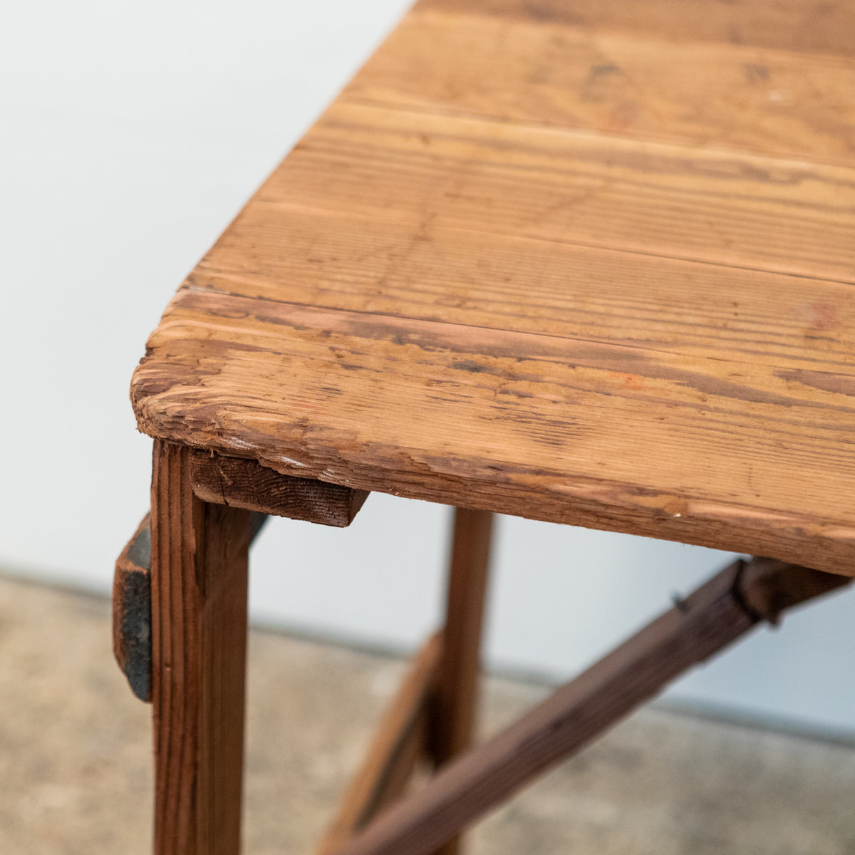 Reclaimed Mid-Century Pine Trestle Tables | The Architectural Forum