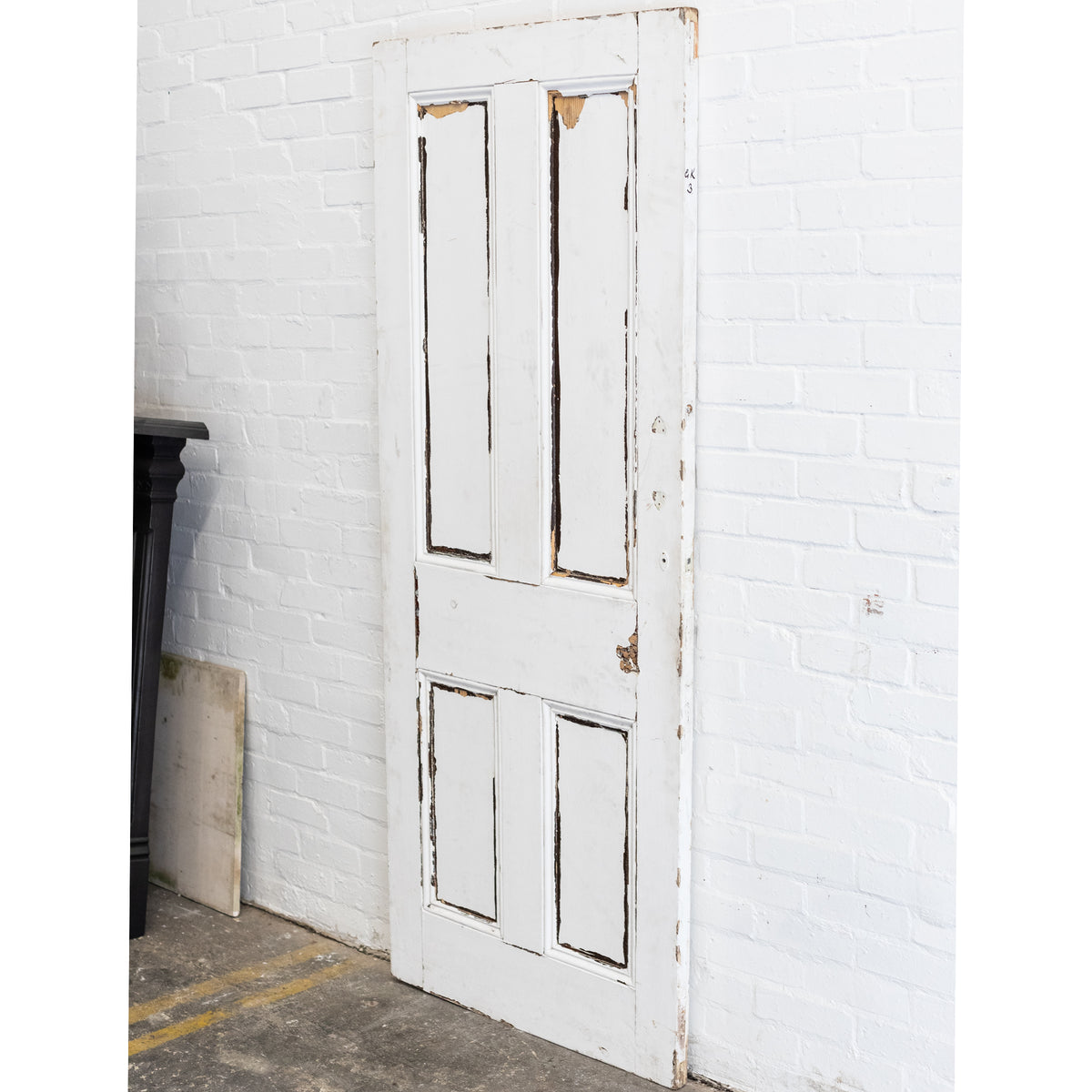 Antique Reclaimed Victorian 4 Panel Door - 200.5cm x 81cm | The Architectural Forum