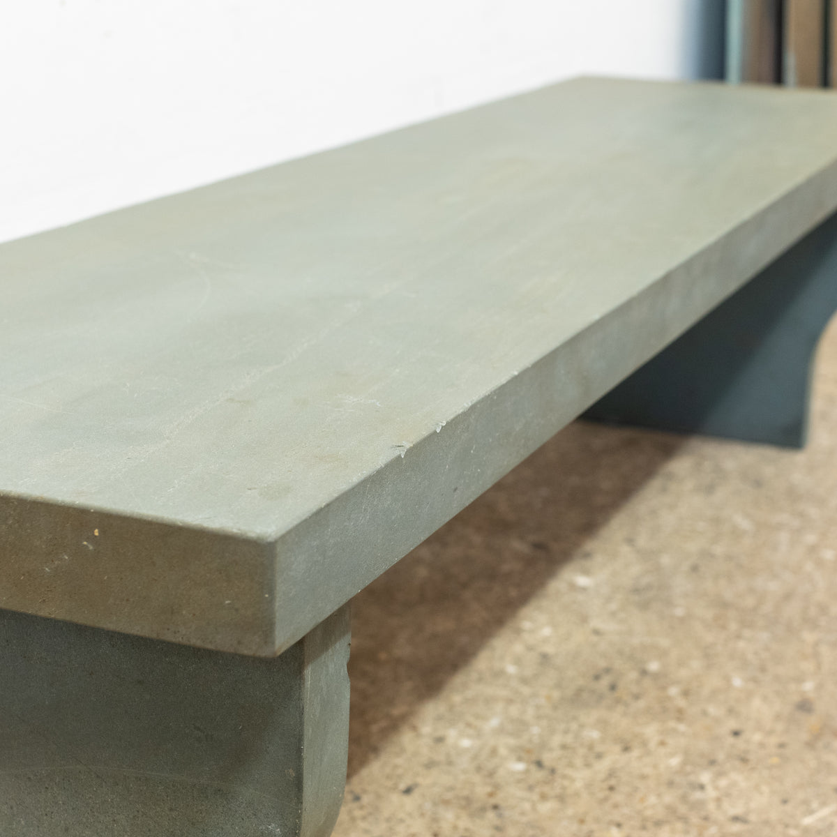 Reclaimed Westmorland Green Slate Bench | The Architectural Forum