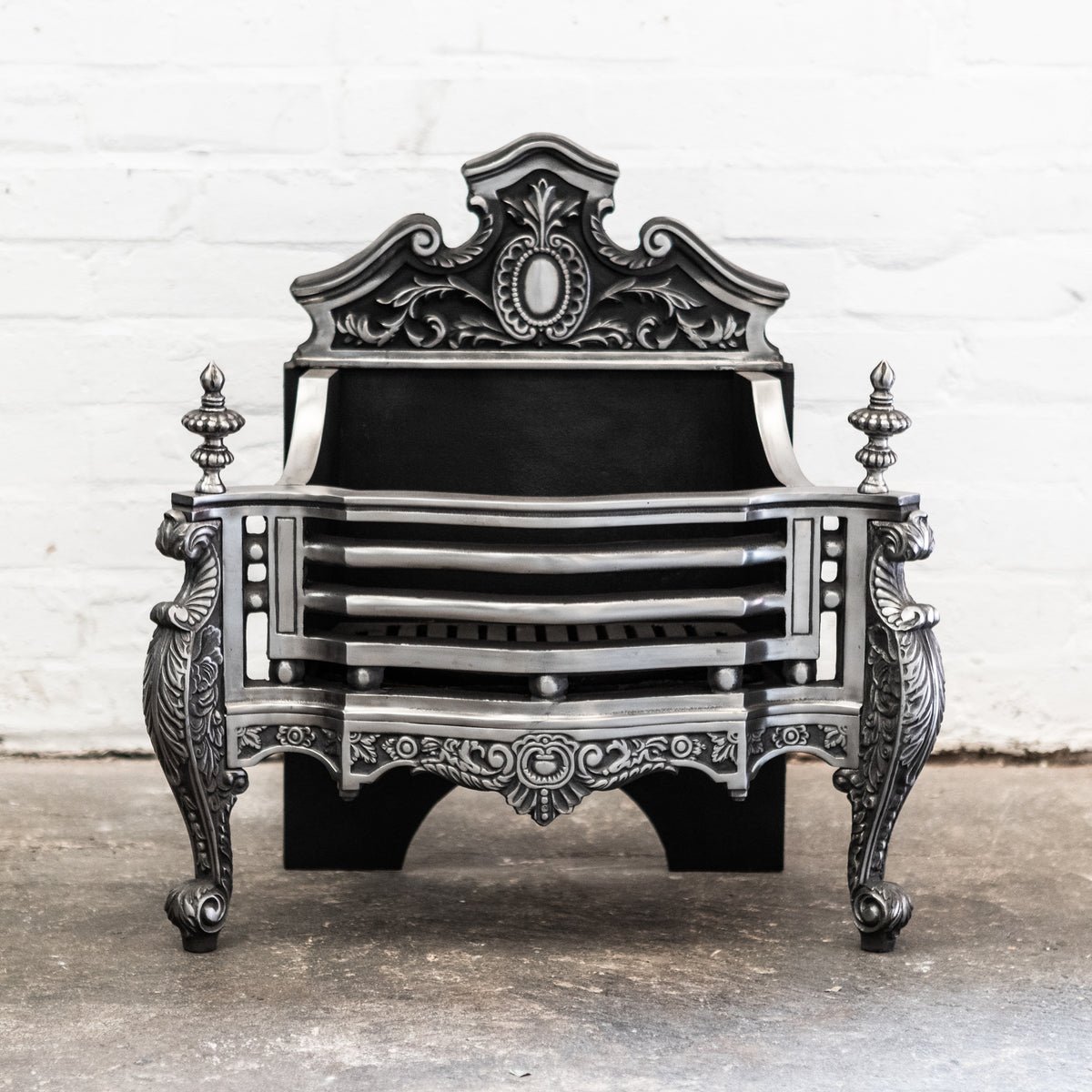 Reclaimed Very Ornate Queen Anne Style Fire Basket | The Architectural Forum