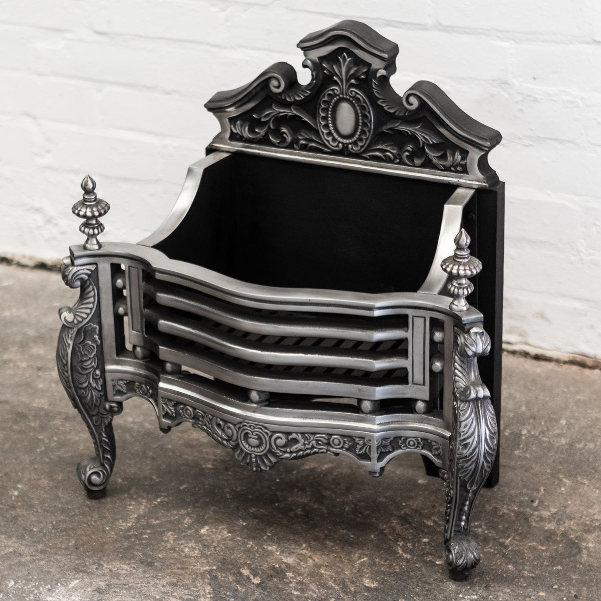 Reclaimed Very Ornate Queen Anne Style Fire Basket | The Architectural Forum