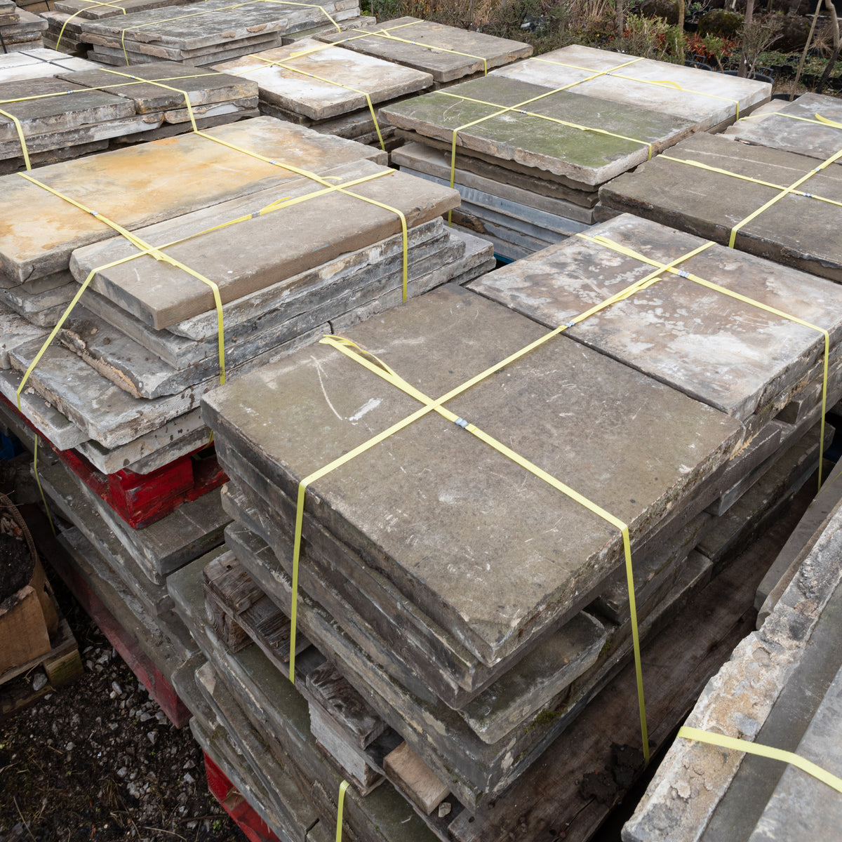 Reclaimed Sandstone Flagstones | Stone Paving &gt;300m² Available | The Architectural Forum