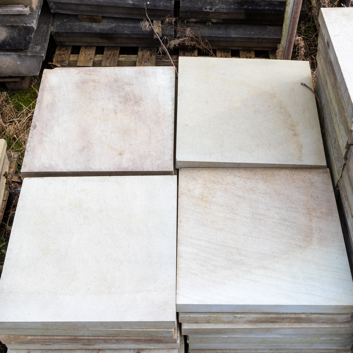 Reclaimed Smooth 6-sided Sawn Cut Yorkstone Flagstones | Stone Paving 150m² | The Architectural Forum