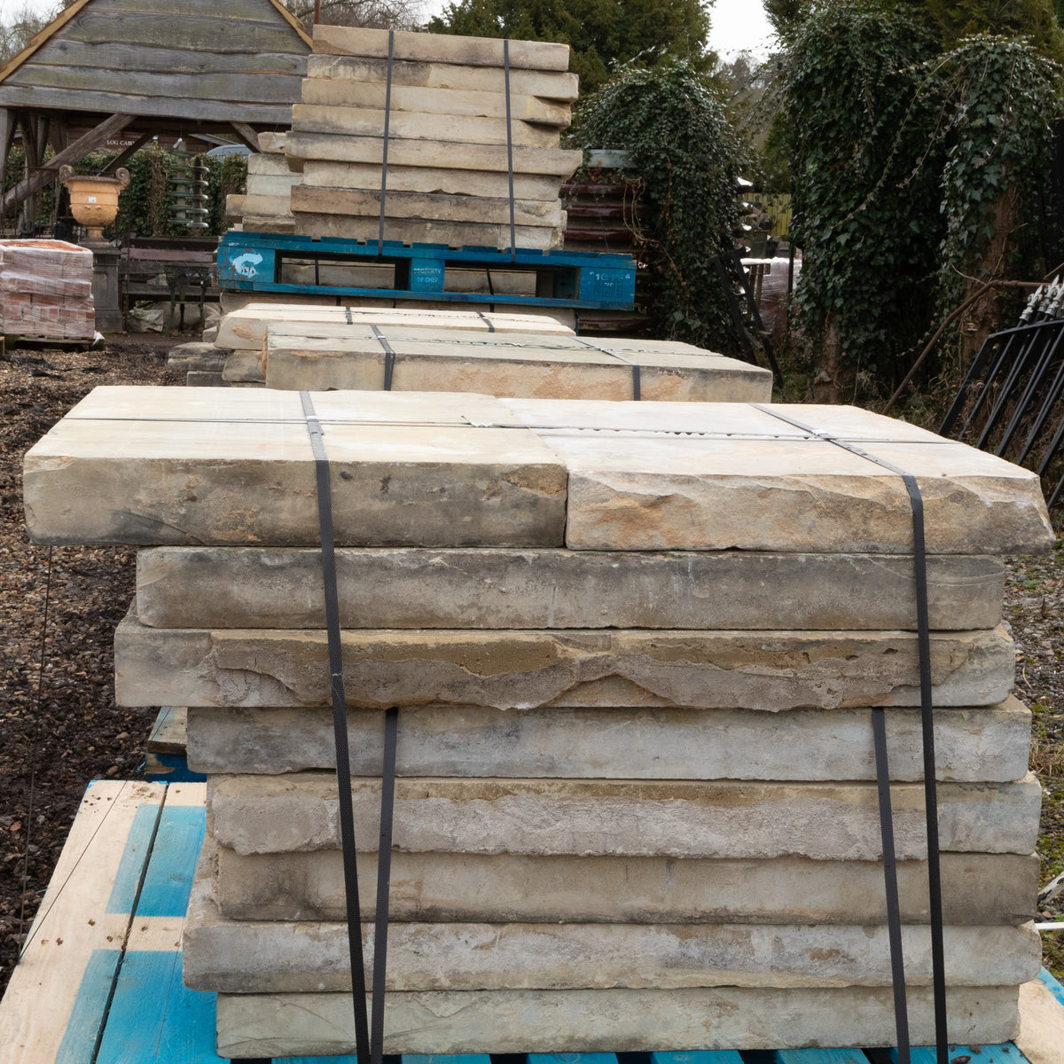 Reclaimed Yorkstone Flagstones | Paving Slabs 50m² | The Architectural Forum
