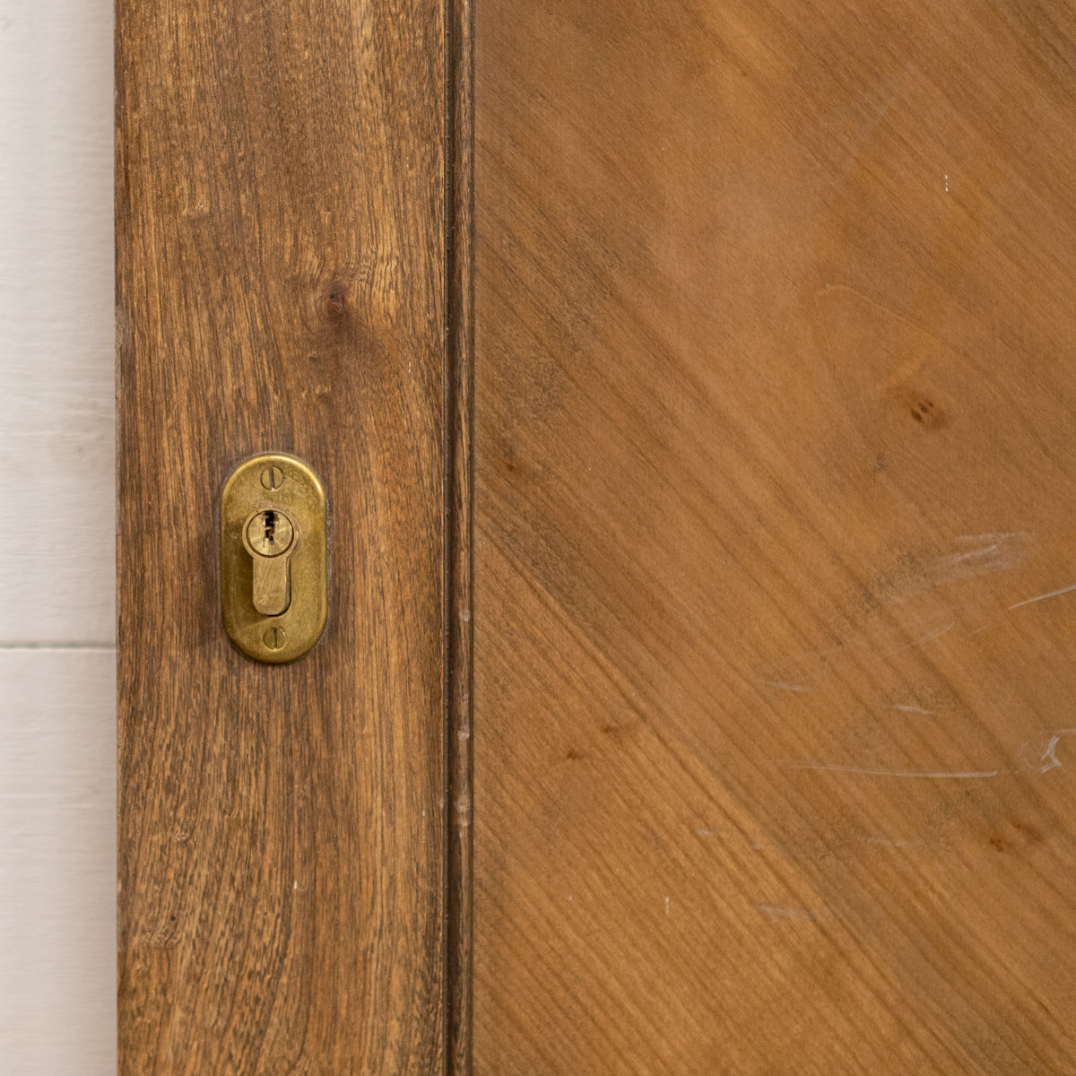 Reclaimed Tulip Wood Two Panel Door - 210cm x 84cm | The Architectural Forum