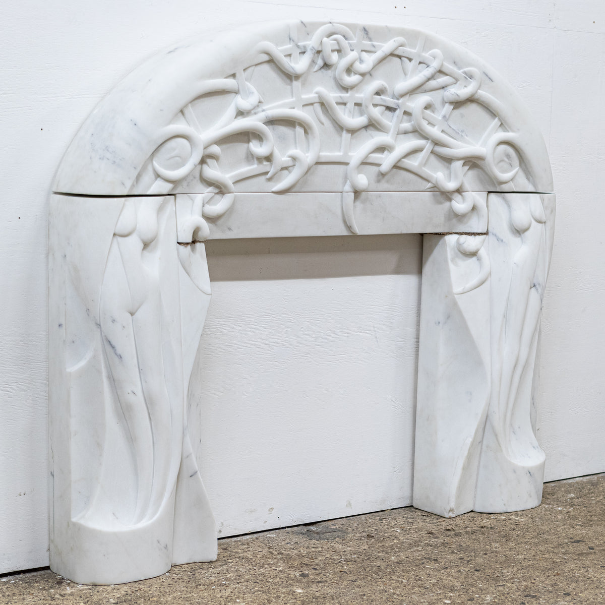 Rare Finely Carved Statuary Marble Chimneypiece | The Architectural Forum