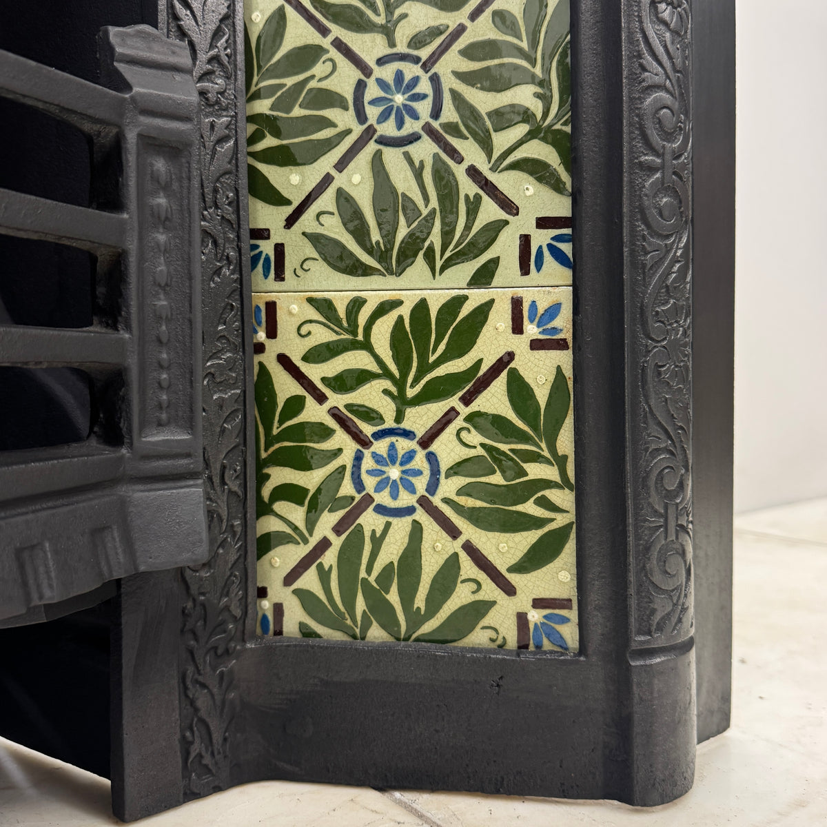 Antique Victorian Fireplace Insert With Josiah Wedgwood Tiles | The Architectural Forum