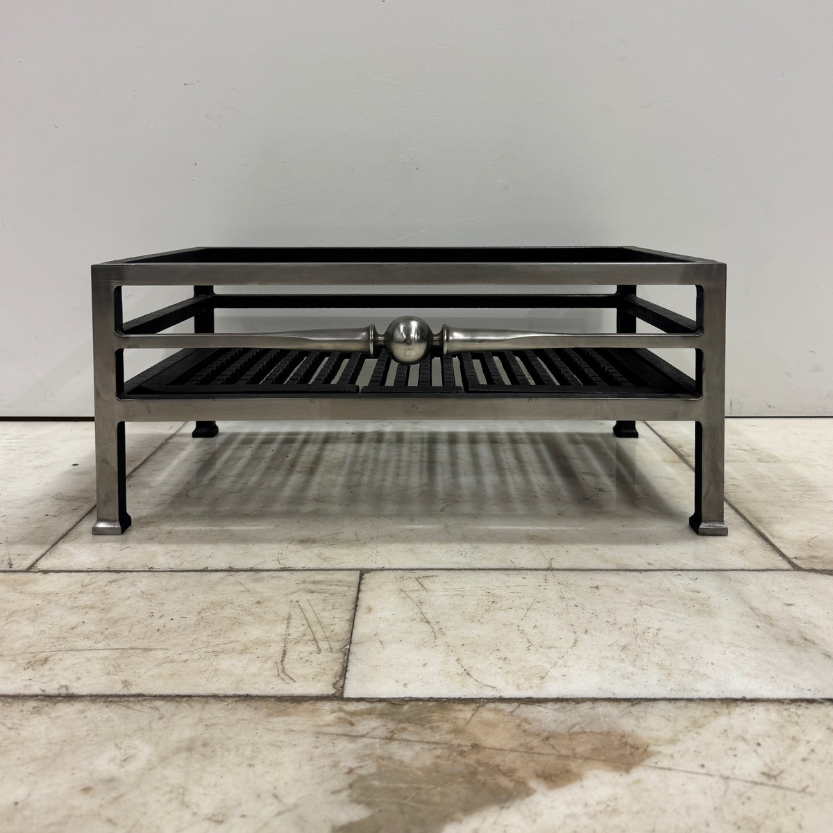 Reclaimed Steel & Cast Iron Byron Freestanding Fire Basket