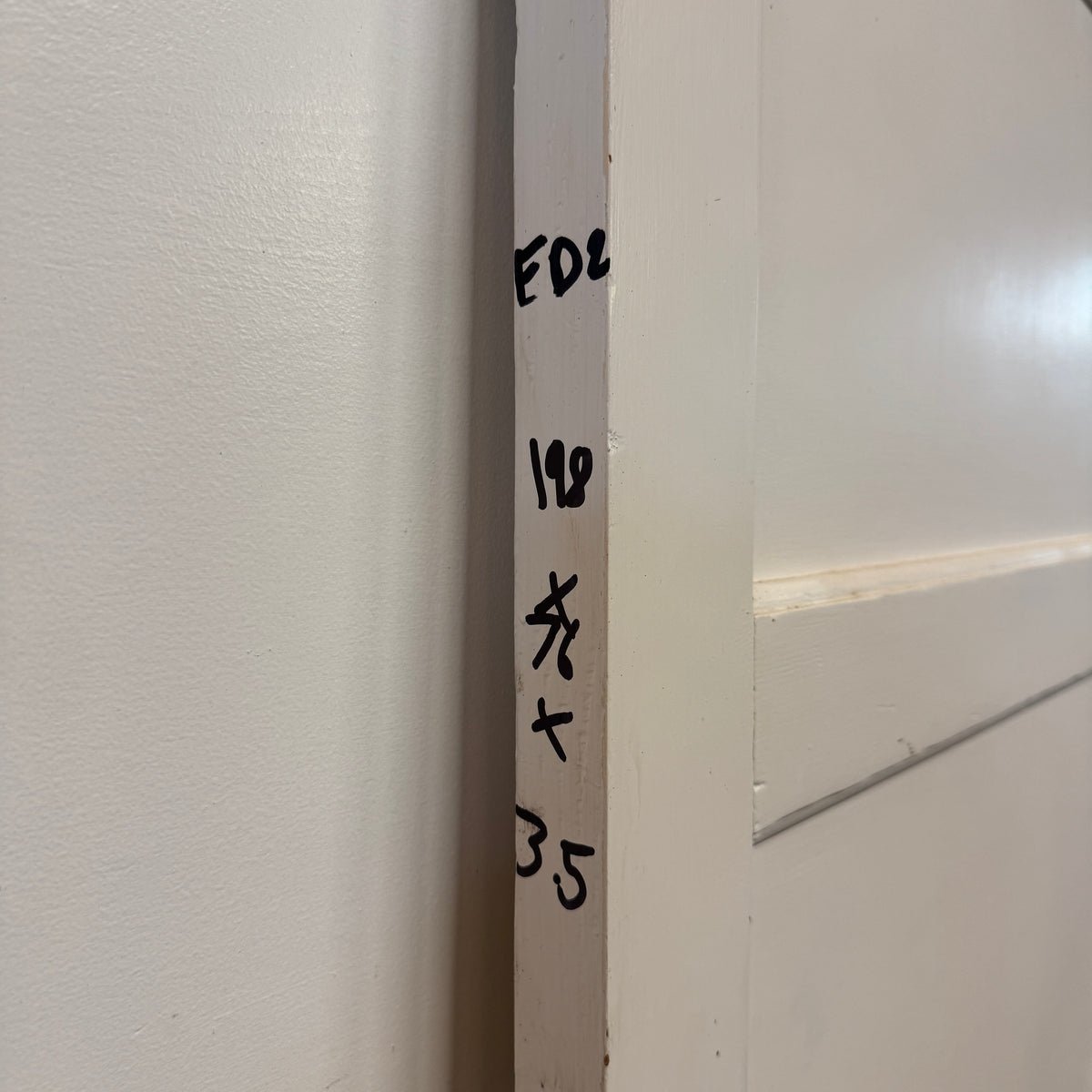 Reclaimed Mid-Century 1950s Four Panel Door 198cm x 76cm | The Architectural Forum