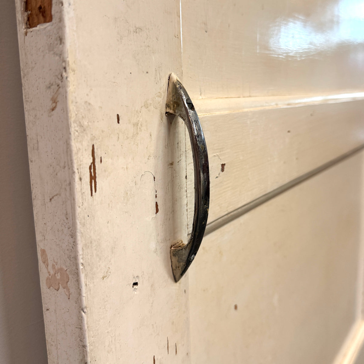 Reclaimed Mid-Century 1950s Four Panel Door 198cm x 76cm | The Architectural Forum