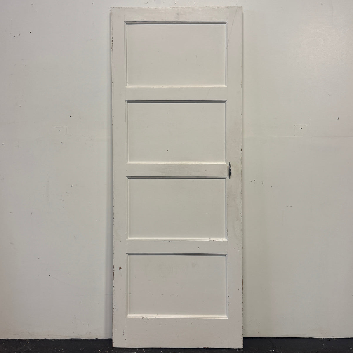 Reclaimed Mid-Century 1950s Four Panel Door 197cm x 75.5cm | The Architectural Forum